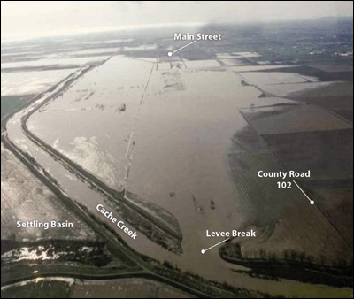 Cache Creek Flood Event: January 27, 1983